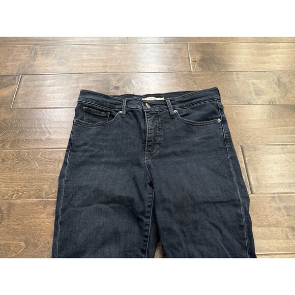 Levis Womens Blue Mid-Rise 311 Shaping Skinny Denim Distressed Jeans Size 29 - Picture 4 of 11